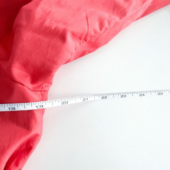 Zara Basic Women's Lined Belted Trench Jacket Coat Double Breasted Red Large - Picture 6 of 8